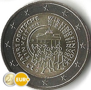 2 euros Allemagne 2015 - G Réunification Allemande UNC