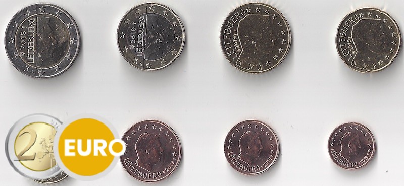 Série euro UNC Luxembourg 2019