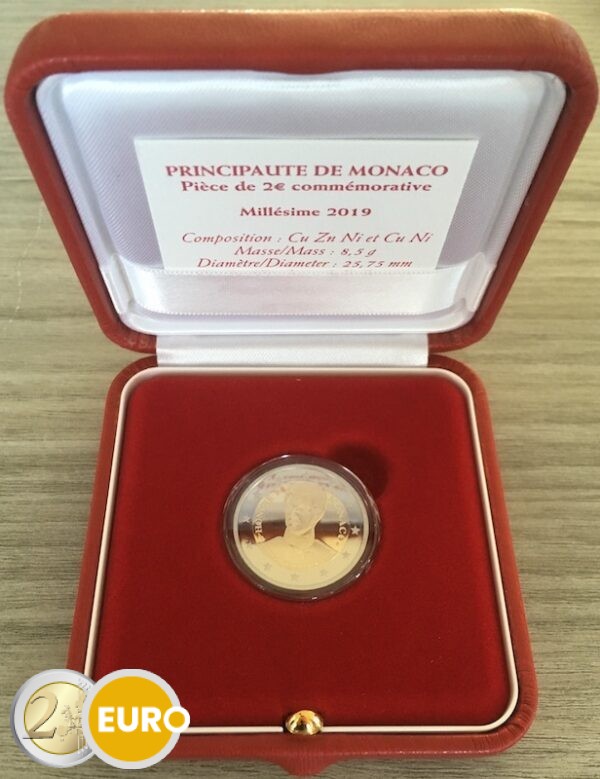 2 euros Monaco 2019 - Honoré V BE Proof