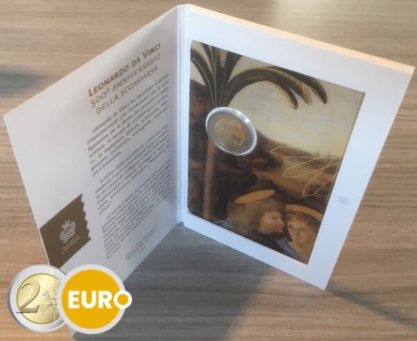 2 euros Saint-Marin 2019 - Leonardo da Vinci BU FDC