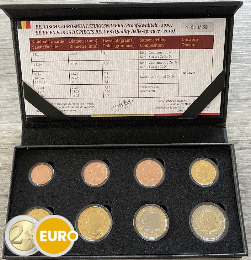 Série euro BE Proof Belgique 2019