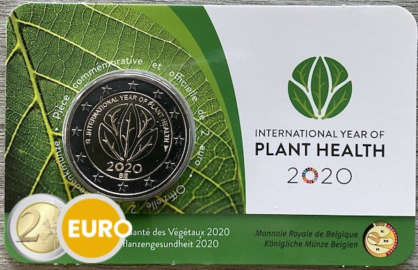 2 euro België 2020 - Plantengezondheid BU FDC Coincard FR
