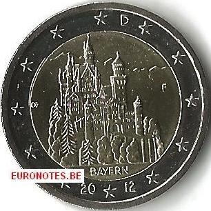 Duitsland 2012 - 2 euro F Beieren UNC