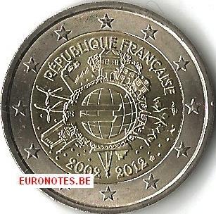 France 2012 - 2 euro 10 ans euro UNC