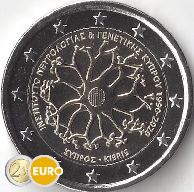 2 euros Chypre 2020 - Institut neurologie et génétique UNC