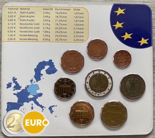 Euro set BU FDC Germany 2002 D