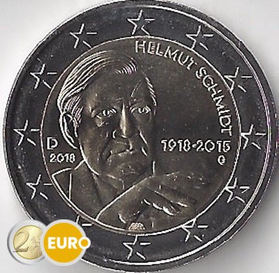 2 euro Duitsland 2018 - G Helmut Schmidt UNC