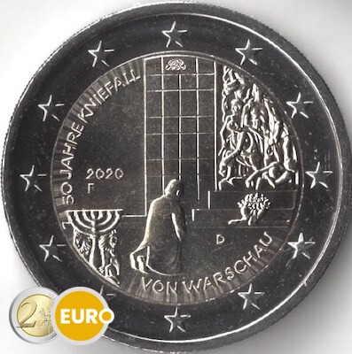 2 euros Allemagne 2020 - F Agenouillement Varsovie UNC