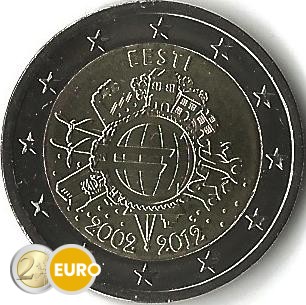 2 euro Estland 2012 - 10 jaar euro UNC