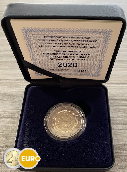 2 euros Grèce 2020 - Unification Thrace BE Proof