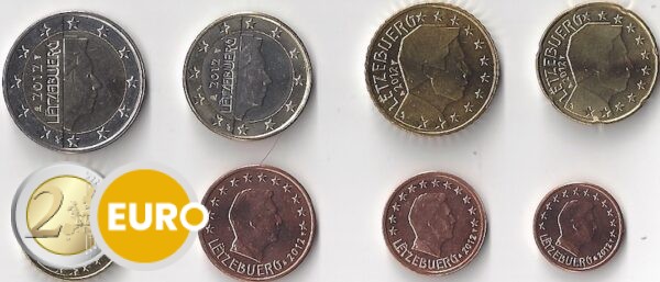 Euro set UNC Luxembourg 2012