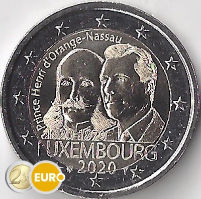 2 euros Luxembourg 2020 - Henri d'Orange-Nassau UNC