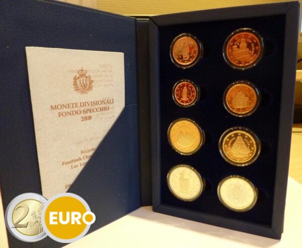 Euro set BE Proof San Marino 2008