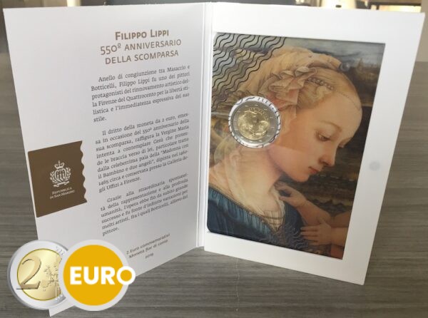 2 euros Saint-Marin 2019 - Filippo Lippi BU FDC