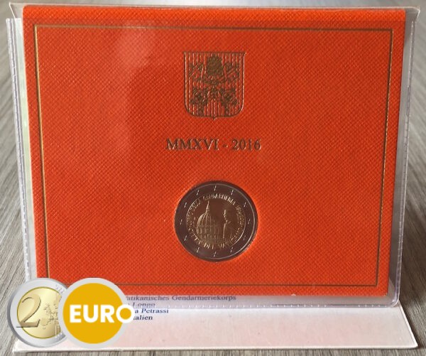 2 euro Vaticaan 2016 - Gendarmerie BU FDC