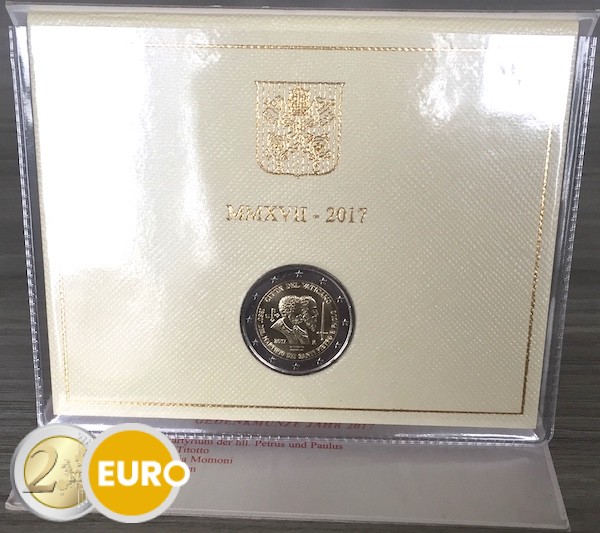 2 euros Vatican 2017 - Saint Pierre et Saint Paul BU FDC