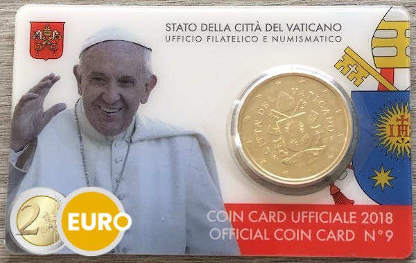 50 cent Vaticaan 2018 coincard n°9