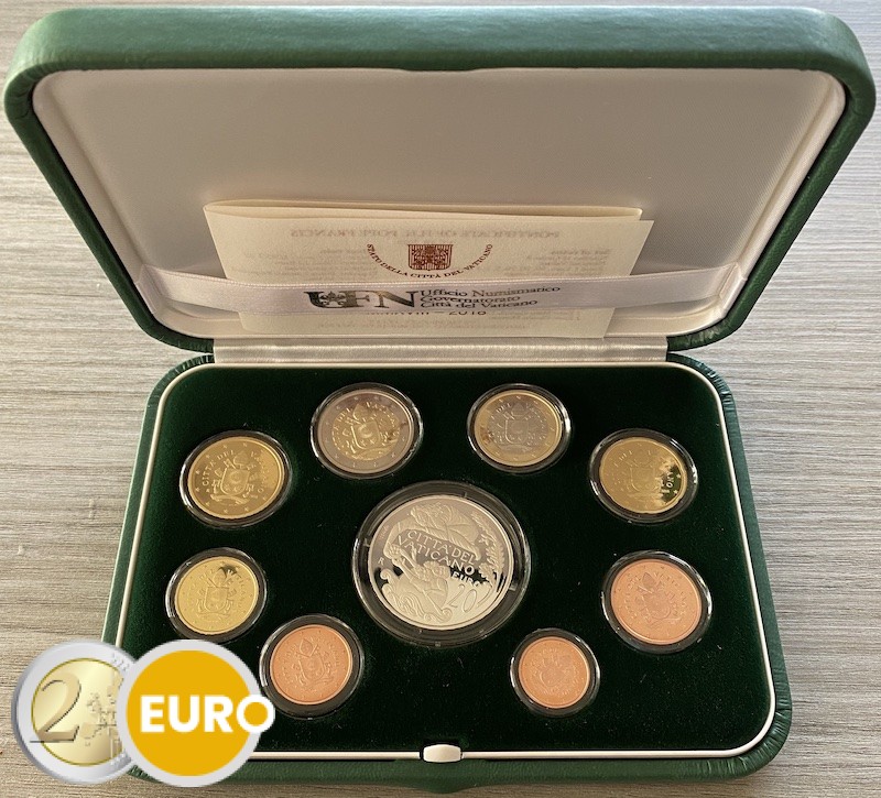 Euro set BE Proof Vaticaan 2018 + 20 euro zilver