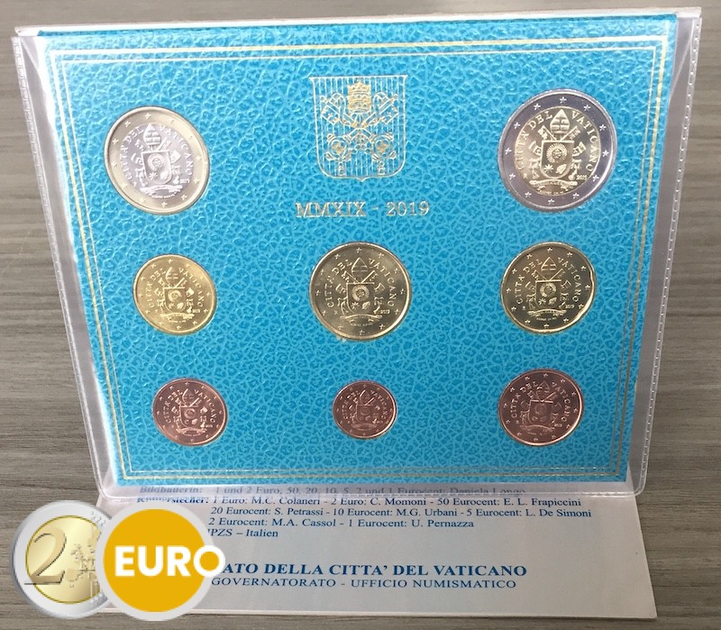 Euro set BU FDC Vatican 2019