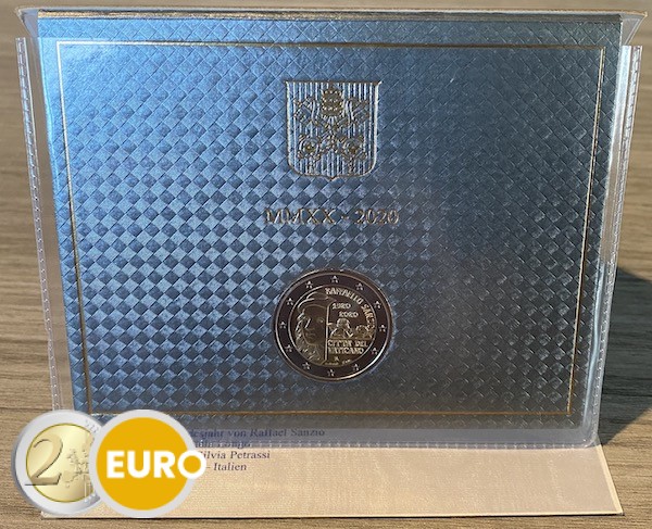 2 euros Vatican 2020 - Raffaello BU FDC