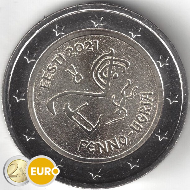 2 euro Estonia 2021 - Finno-Ugric peoples UNC