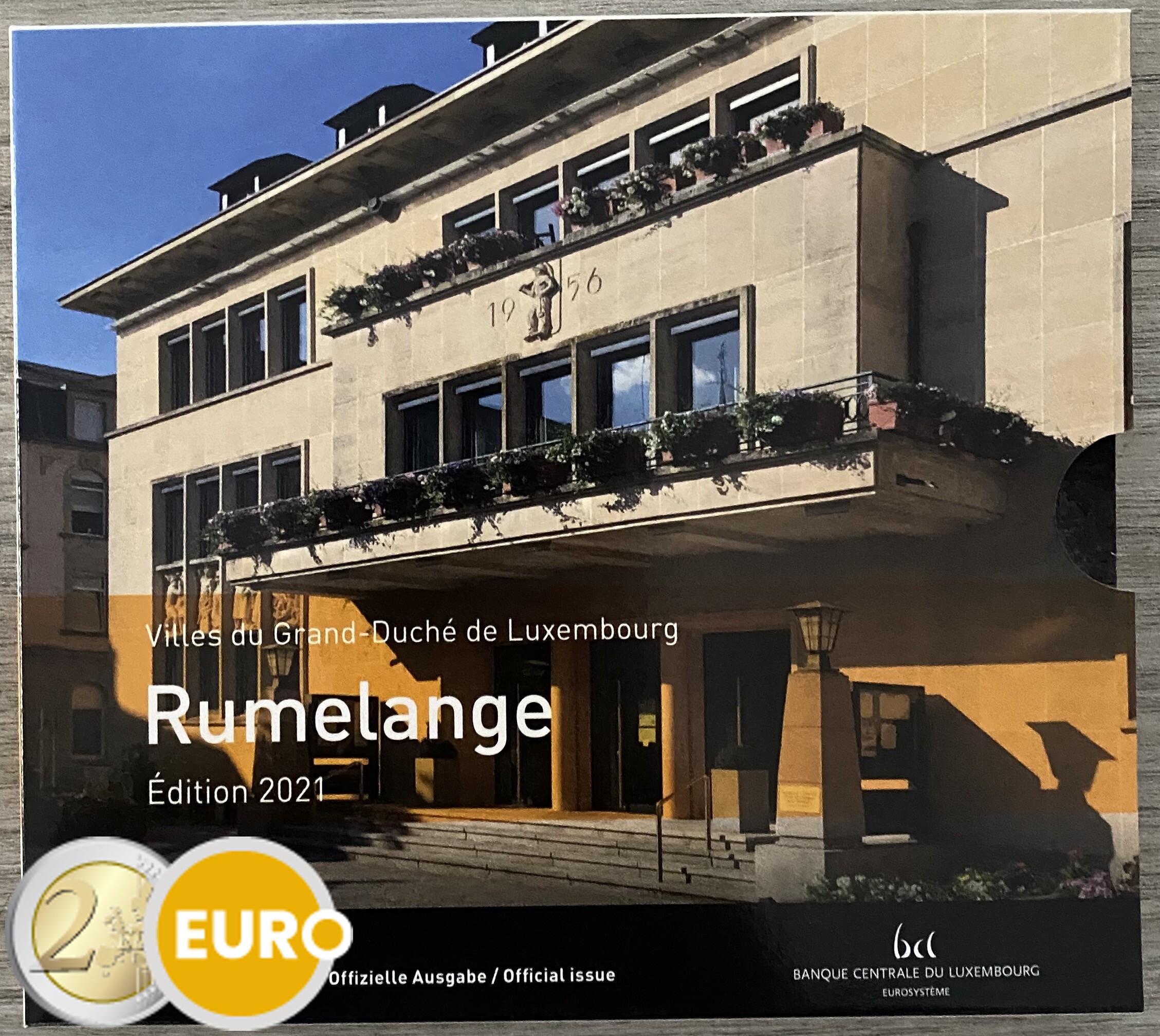 Série euro BU FDC Luxembourg 2021 Rumelange + 2 euros naissance Jean photo