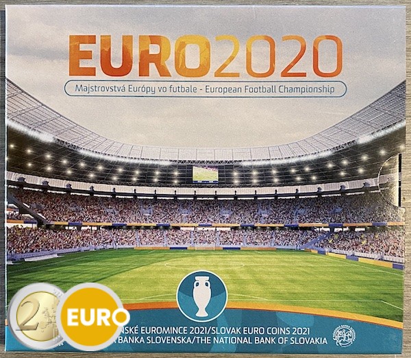 Euro set BU FDC Slovakia 2021 - EURO 2020 football