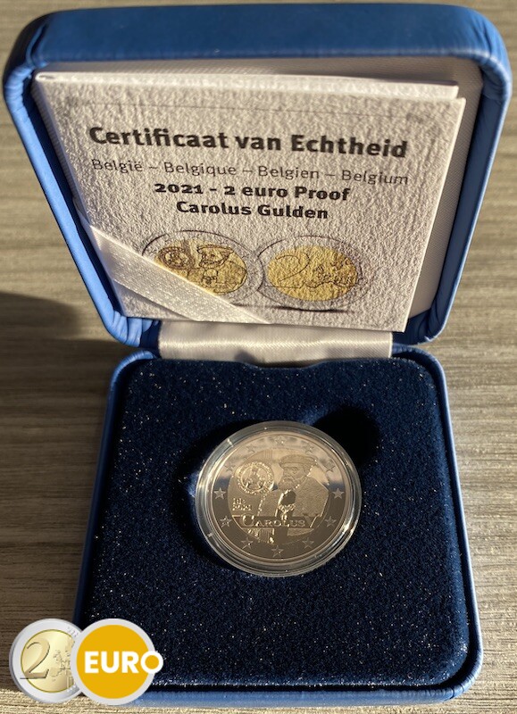 2 euros Belgique 2021 - 500 ans pièces de Charles Quint BE Proof