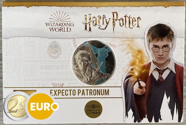 50 euros France 2021 - Harry Potter Expecto Patronum BE Proof Argent colorisé