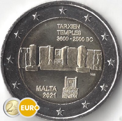 2 euros Malte 2021 - Temple Tarxien UNC