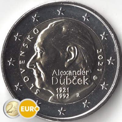 2 euro Slowakije 2021 - Alexander Dubcek UNC