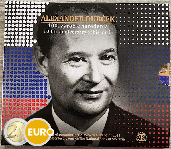 Série euro BU FDC Slovaquie 2021 - Alexander Dubček