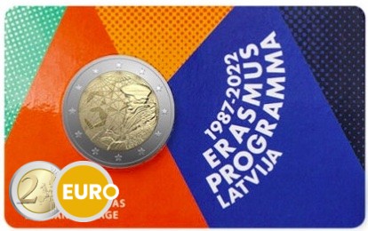 2 euro Letland 2022 - Erasmus BU FDC Coincard