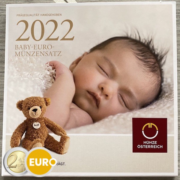 Euro set BU FDC Austria 2022 - Baby set