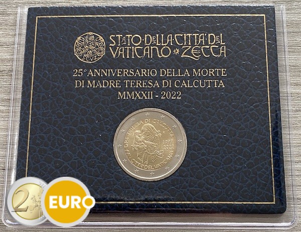2 euro Vatican 2022 - Mother Teresa BU FDC