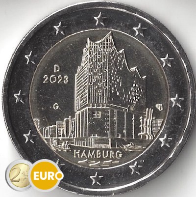 2 euros Allemagne 2023 - Hambourg UNC
