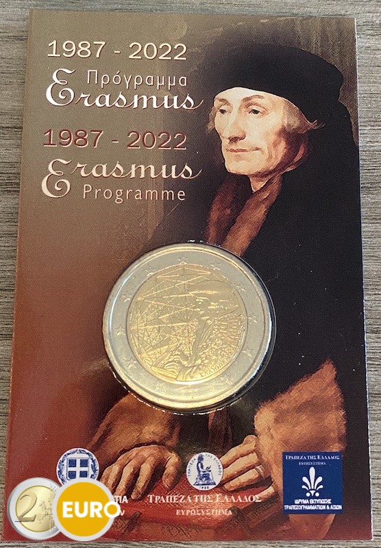 2 euro Griekenland 2022 - Erasmus BU FDC Coincard