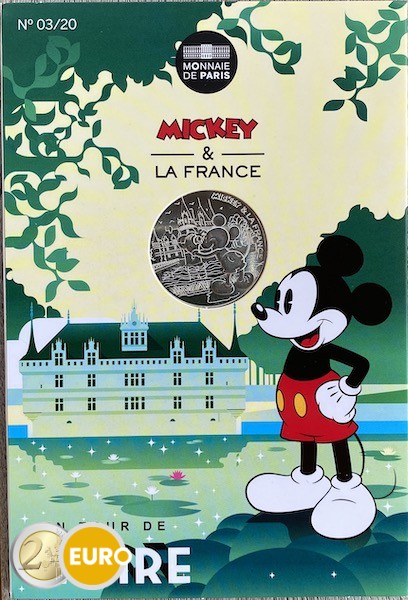 10 euro France 2018 - Mickey A tour of the Loire - in coincard