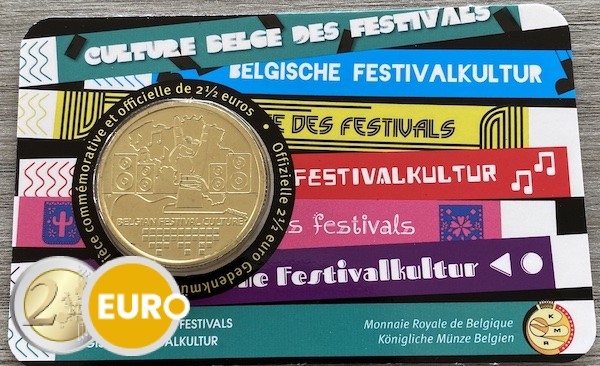 2,50 euro Belgium 2023 - Belgian Festival Culture BU FDC Coincard FR