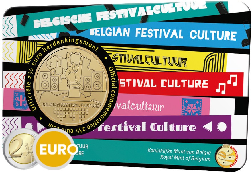 2,50 euro Belgium 2023 - Belgian Festival Culture BU FDC Coincard NL