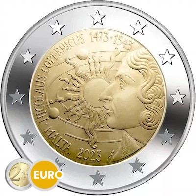 2 euros Malte 2023 - Copernic BU FDC Coincard