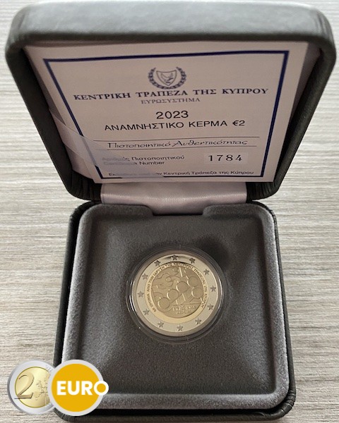 2 euro Cyprus 2023 - Central Bank BE Proof