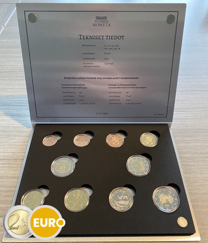 Euro set BE Proof Finland 2023