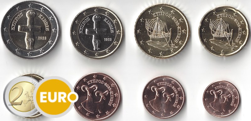 Euro set UNC Cyprus 2023