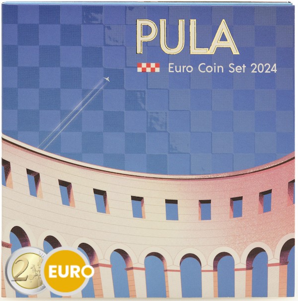 Série euro BU FDC Croatie 2024 Pula