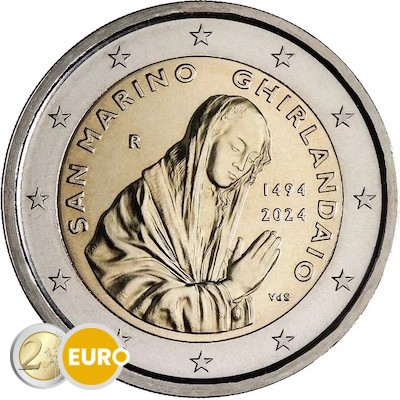 2 euros Saint-Marin 2024 - Ghirlandaio BU FDC