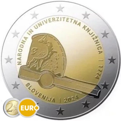 2 euros Slovénie 2024 - Bibliothèque Universitaire UNC