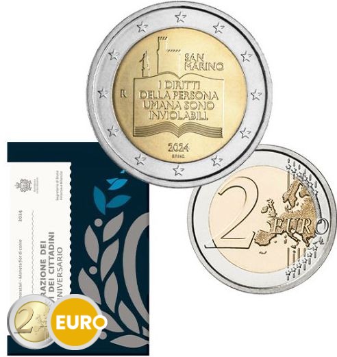 2 euro San Marino 2024 - Civil Rights BU FDC
