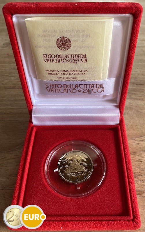 2 euro Vaticaan 2024 - Thomas van Aquino BE Proof