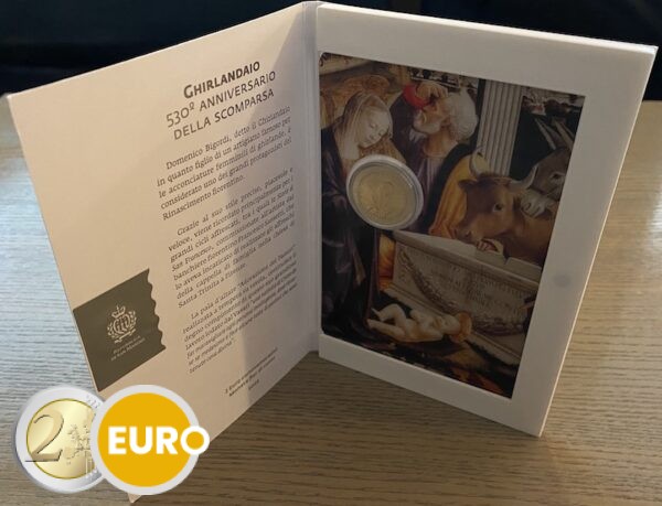 2 euro San Marino 2024 - Ghirlandaio BU FDC
